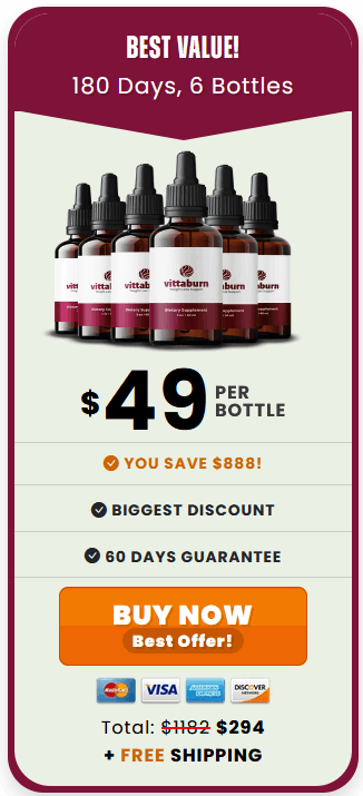 VittaBurn- order-now-( One Hundred Eighty Days Supply)-image